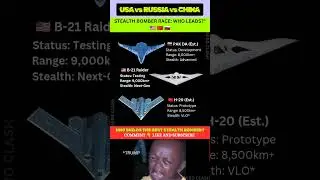 US B-21 vs China H-20 vs Russia PAK DA: Ultimate Stealth Bomber Race (2025) #shorts #usa #china