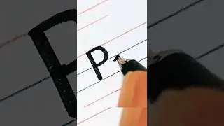 How to write capital letter 'P' and small letter 'p' #handwriting #shorts