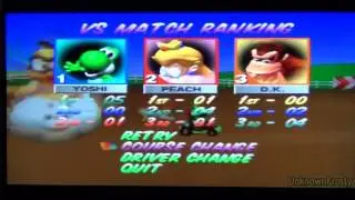 Mario Kart 64 - 3 Player Versus Mode Mushroom Cup 150cc (Part 2)