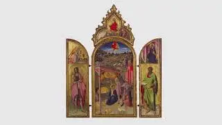 A Traveler's Altar -- Master of the Osservanza, Adoration of the Shepherds, El Paso Museum of Art