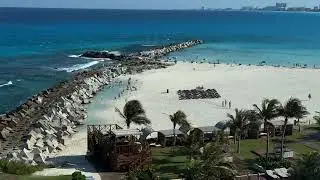 A beach balcony view from Hyatt Ziva Cancun, Mexico | May 2024 //