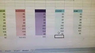 New video 2026 MS Excel mein formule ka upyog min Max average count sum formule ka upyog karna