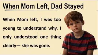 When Mom Left, Dad Stayed || Easy English Stories || Learn English Easily