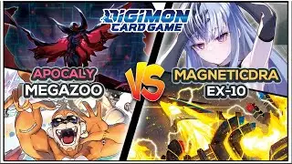 Apocalymon Megazoo vs Magneticdramon &bull; EX10 Gameplay | DCGO | Digimon TCG