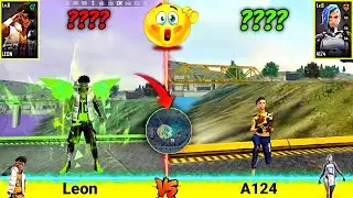 A124 VS LEON ZONE ABILITY TEST IN FREE FIRE - GARENA FREE FIRE