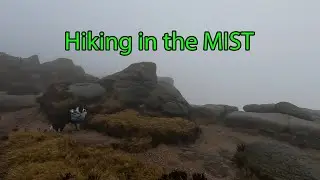 Crossing hiking the Peak District plateau in the MIST foggy navigation | NO WATER & No camping spots