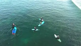 Drone footage of surfers @ Gull Rock, South Australia
