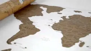 Scratch Map World Poster