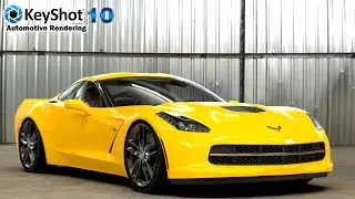 KeyShot Realistic Car Rendering  Chevrolet Corvette