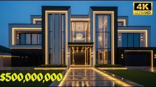Modern Opulence | The Black & Gold Billionaire Mansion | Luxury Mansion