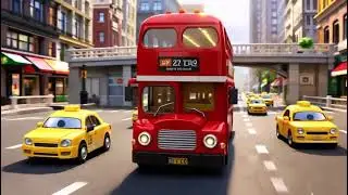 Ten Little Buses - From Wheels On The Bus | Nursery Rhymes for Baby and kids 6