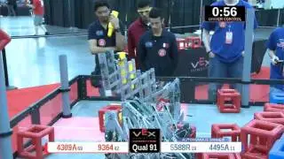 2015 VRC Engr Q91 - 4309A 9364 vs 5588R 4495A - 21 to 59 - VEX Worlds 2015 - Engineering Division