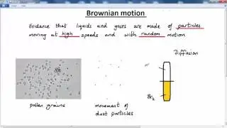 GCSE PHYSICS - PARTICLE MODEL - LESSON 1  -   brownian motion