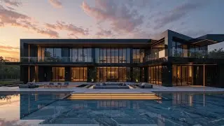 Inside Dubai&rsquo;s $180 Million Ultra-Modern Black & Gold Mansion | 8K Cinematic Luxury House Tour