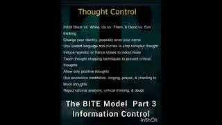 The BITE Model Part 3 - Thought Control