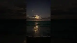A full month in the company of the Atlantic Ocean#miami#florida#moon#nature#america
