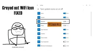 How to fix WiFi-Icon greyed out problem | Windows 7, 8, 10