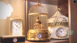 からくり時計 REUGE MUSIC SINGING BIRD CAGE AUTOMATON CLOCK