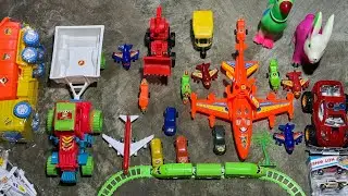 Testing Brand New Toys Mini Helicopter Car Bus And Tractor Cartoon #toys #video #jcb #minitoys