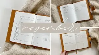NOVEMBER 2020 PLAN WITH ME ~ my most simplified and minimal monthly bullet journal setup so far 🤟🏻
