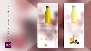Homemade juice E-Commerce Mobile app using adobe xd, prototype.