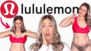 NEW LULULEMON SWIMSUIT TRY ON REVIEW / WATERSIDE V SWIM C/D CUP BIKINI TOP HAUL
