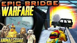 CRAZY BRIDGE CAMP FIGHT! UNDER, OVER, IN THE WATER!