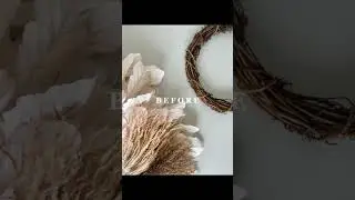 Dreamy boho wreath  #BohoBeauty #NeutralElegance #FloatyLeaves #DriedLook #BohoDecor #DreamyVibes