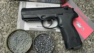 Umarex Airgun Beretta PX4 Storm Dual Ammo unboxing and testing