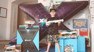 X-Shot EXTREME TRICK SHOT CHALLENGE | ZURU XSHOT | Bubbas Adventure Show