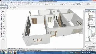 3D House design in ArchiCAD [Part 2] / Proiectare Casa 3D &icirc;n ArchiCAD [Partea 2] The groung floor