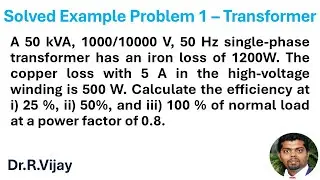 Solved Example Problem 1 &ndash; Transformer #bee