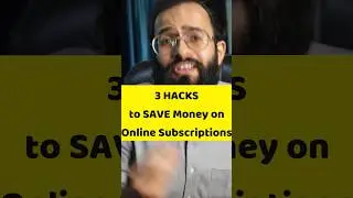 3 Hacks to Save money on Online Subscriptions #shorts #money #savings #savemoney #onlineshopping