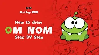 Have you tried drawing this cute character (OM NOM) step by step ✍️