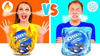 Hot vs Cold Food Challenge | Funny Food Situations by TaTaRa Challenge
