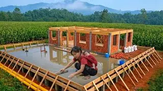 Homeless and destitute, the young mother built her dream home in 66 days: From start to finish.