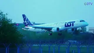 Embraer ERJ 190STD SP-LMD WARSAW 17.04.2025 4K PL