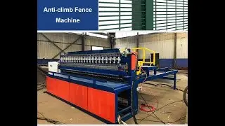 Pneumatic 358 security fence welding machine, 358 Clear VU anti climb fence mesh welding machine