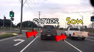 TIMING! FATHER AND SON | DRIVE SAFELY MATE | #australia #car #travel #work