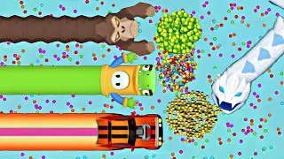 Epic Snake.Io Gameplay 🐍 Lovely Snake Skin 🐍 Snake.io Map