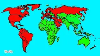 Yakko's world But in a map