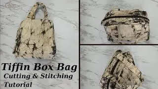 School Tiffin Box Bag Stitching Tutorial #bagstitchingidea#youtubevideo #viralvideo #diy #tiffinbag
