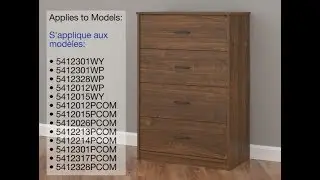 Using Your Anchor Kit - Anchoring 4 Drawer Dresser to Wall in Wood Studs