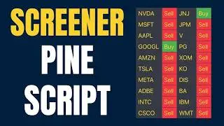 🔥Comment Coder dans TradingView un Screener Pine Script (signaux achat vente)