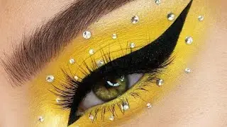 Yellow eye makeup | beautiful yellow eye makeup 