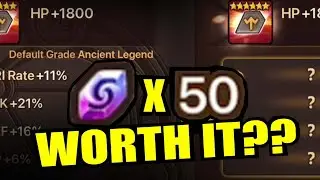 ONE ANCIENT LEGEND RUNE VS 50 ANCIENT REAPPS. Worth it??? - Summoners War