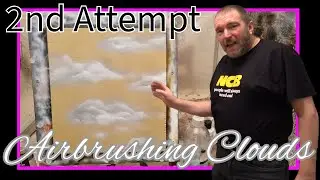 A Second Practice Run At Airbrushed Clouds