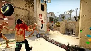 CS:GO - Zombie Survival Mod Gameplay on DE_MIRAGE - GUC