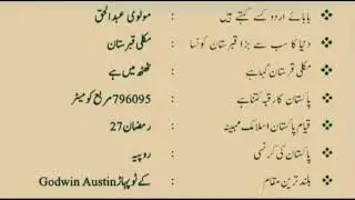 Pakistan History General Knowledge Informative Questions From Tareekh/For All type of MCQ'S Papers