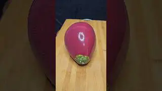 Boysenberry Color coconut ASMR slicing  #satisfying #ASMR